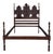 Early 20th Carved Medallions Full Doble Bedframe For Sale