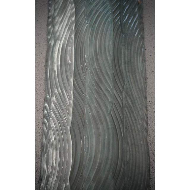Glass Semi Circle Murano Green Glass Wall Light by Fontana Arte, 2000 For Sale - Image 7 of 10