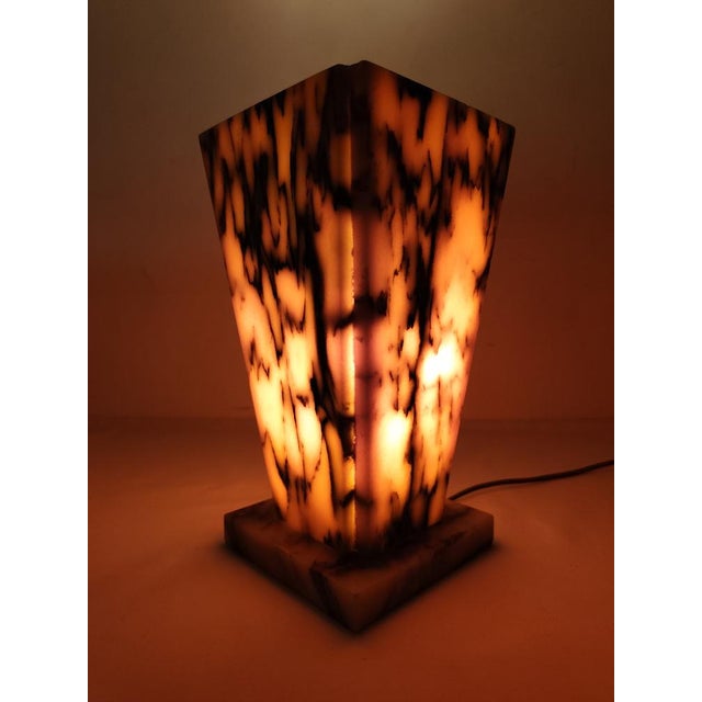 Vintage Spanish Marble Table Lamp, 1960s For Sale - Image 13 of 14