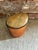 Camel Vintage Leather Box With Stone Top For Sale - Image 8 of 12