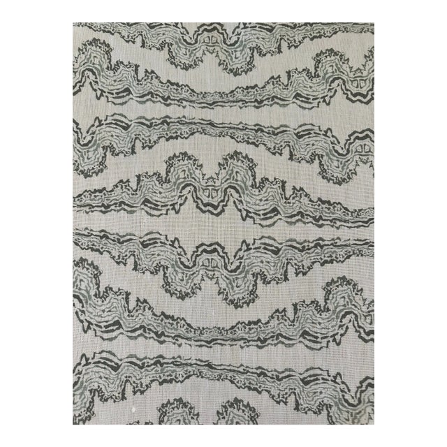 Erika M Powell Linen Fabric Later Gator 2 Yards For Sale