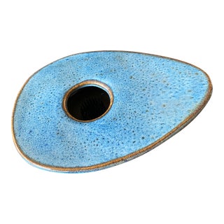 Ikebana Vase Asymmetrical Signed by Artist For Sale