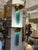Modern 1980s Karl Springer Purcell Brass + Aqua Glass Sconces, Pair For Sale - Image 3 of 12