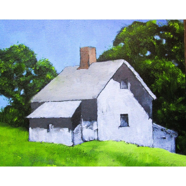 2020s Santa Cruz Hills Farmhouse11x14 Lynne French California Landscape For Sale - Image 5 of 6
