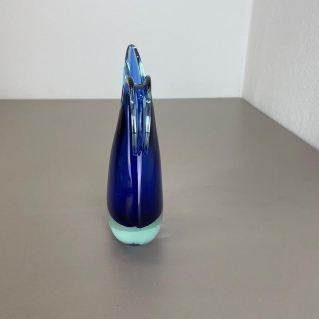 1970s Large Murano Glass Sommerso Vase from Flavio Poli, Italy, 1970s For Sale - Image 5 of 18