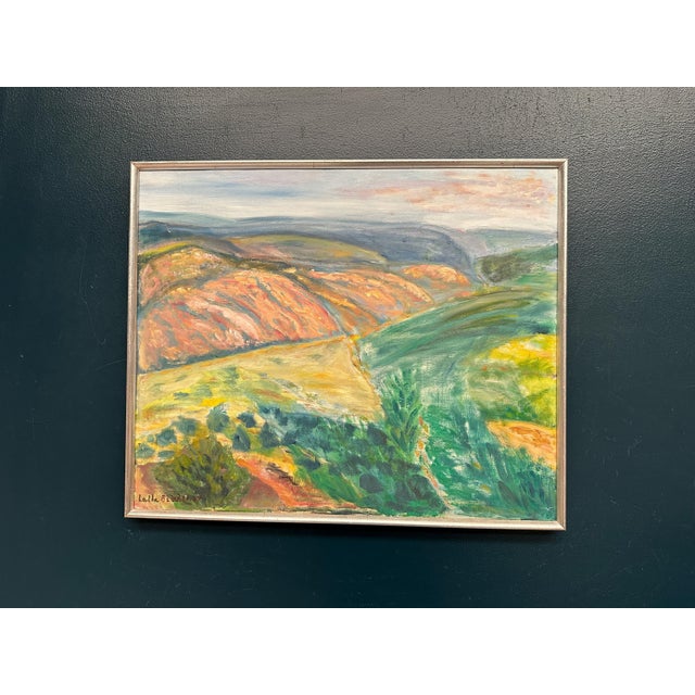 Lalla Blecher, Landscape, 1994, Oil on Canvas, Framed For Sale - Image 15 of 18