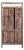 Eclaimed Carved Wood Garden Door — Rustic Architectural Statement 84x39 For Sale