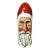 Folk Art Hand Carved and Painted Santa Clause Signed F Wittman 1993 For Sale
