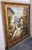 Large Vintage Mediterranean Street Coastal Landscape Oil Painting Ornate Gold Wood Frame For Sale - Image 13 of 13