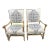 18th Century Bleached Pine Open Arm Chairs - Set of 2 For Sale