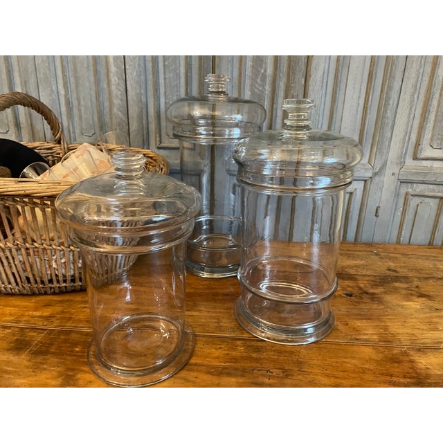 Antique French Candy Jars, 1800s, Set of 3 For Sale - Image 3 of 16