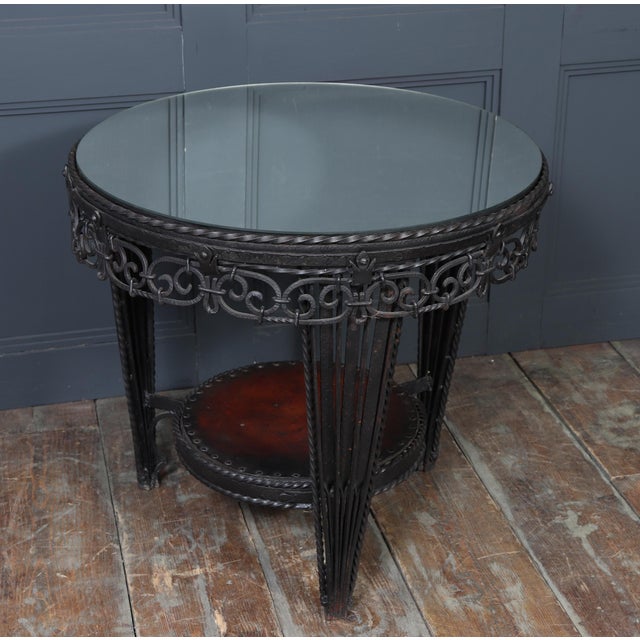 Art Deco French Wrought Iron Coffee Table, 1930s For Sale - Image 12 of 18