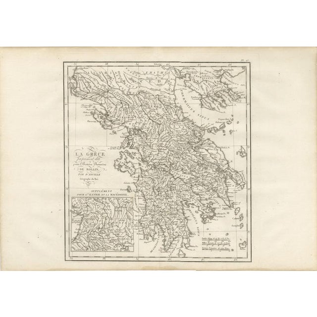 Ancient Greece with an Illyria and Macedonia Inset by Danville, 1818 For Sale - Image 3 of 8