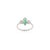 Metal Natural Marquise Emerald & Diamond Three-Stone Engagement Ring Size 6.5 in 18k Gold For Sale - Image 7 of 14