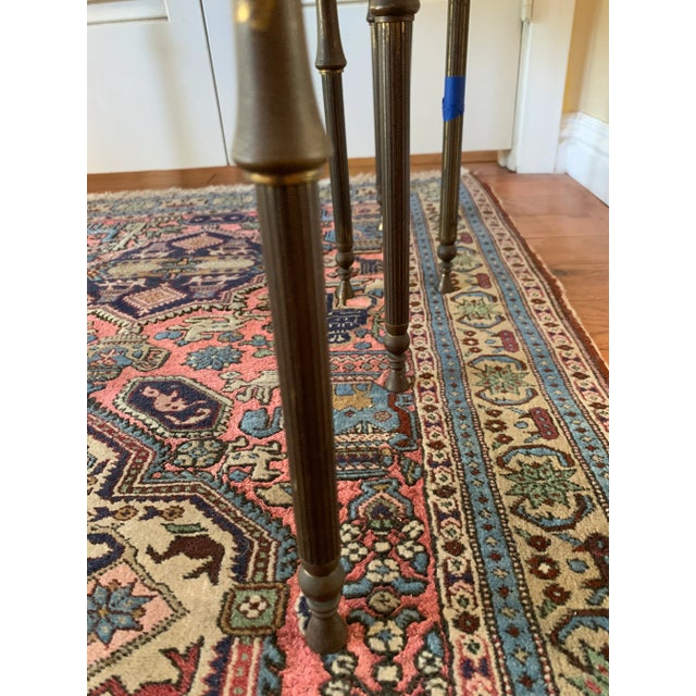 Italian Brass Mirror Nesting Tables - Set of 3 For Sale In San Francisco - Image 6 of 10