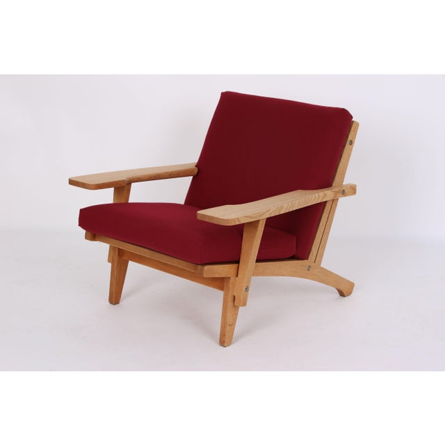 Armchair Model GE370 with Cushions by Hans J. Wegner for Getama, 1970s For Sale - Image 3 of 12