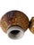 Brown Mid Century Lava Glazed Stoneware Vase Vessels- A Pair For Sale - Image 8 of 10