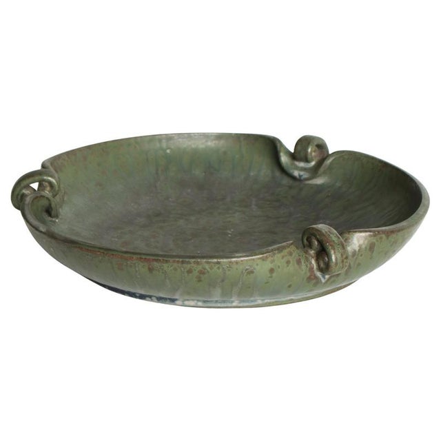 Art Deco Organically Shaped Stoneware Bowl by Arne Bang, Denmark, 1930s For Sale - Image 12 of 12