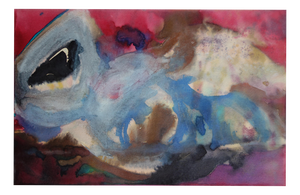 Bernard Herzog, Incarnation: The Child to Come, Original Signed Watercolour and Gouache, 1970s