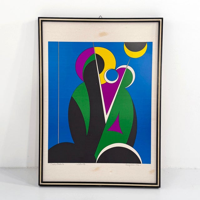 1970s Corrado Cicognani, Nativity, 1970s, Lithograph, Framed For Sale - Image 5 of 8