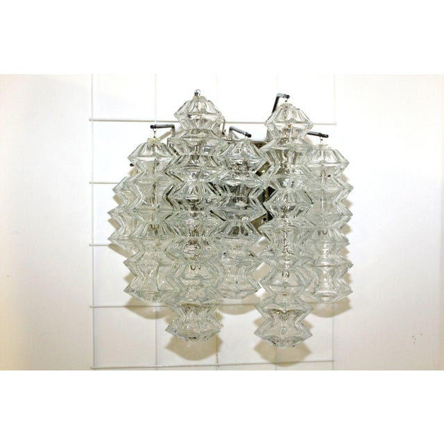Large Chrome Pagoda Sconces by J. T. Kalmar, 1960s, Set of 2 For Sale - Image 10 of 18