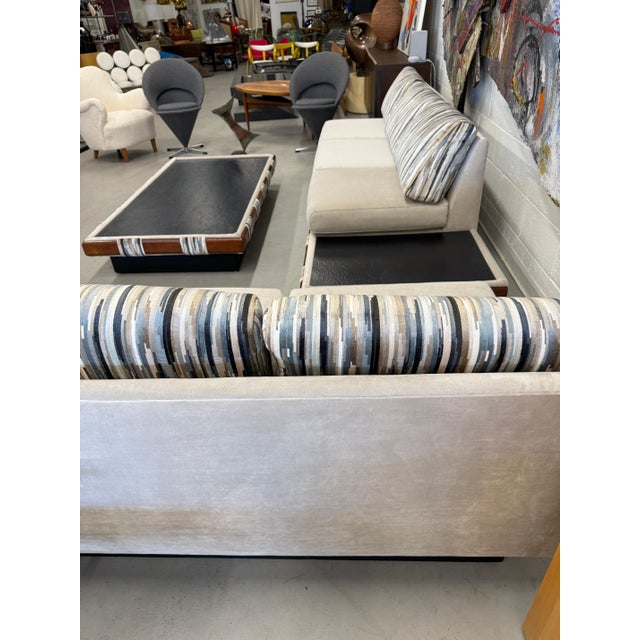 1960’s Adrian Pearsall Sectional Sofa Set with Matching Cocktail Table For Sale - Image 11 of 18