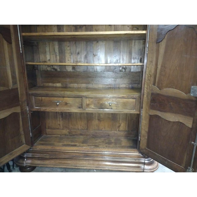 18th Century Louis XIV Walnut Armoire For Sale - Image 9 of 13