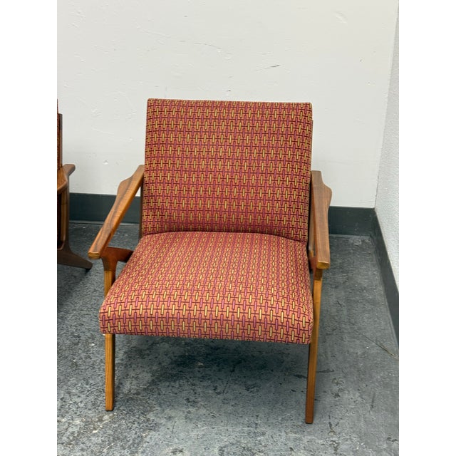 Wood Crate & Barrel Cavett Armchairs, Pair For Sale - Image 7 of 12