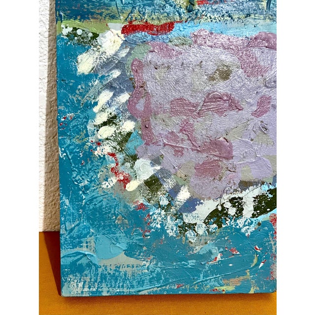 Paint Edward Avedisian, Mod Abstract Expressionist Modernist Oil Painting Edward Avedisian Color Circles For Sale - Image 7 of 13