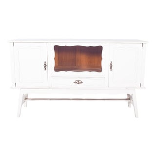 Vintage European White Painted Sideboard, 1920s For Sale