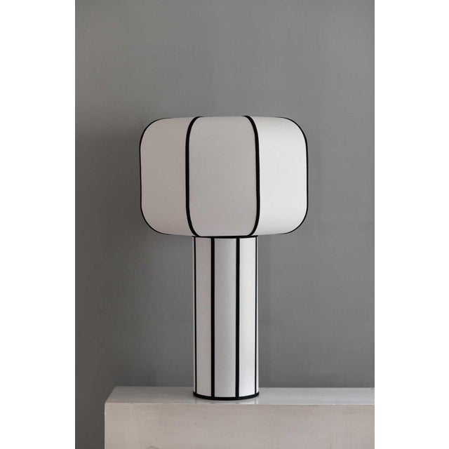 Large Fungo Table Lamp in Parchment For Sale - Image 6 of 13