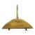Vintage Brass Plated Steel Firewood Log Holder For Sale