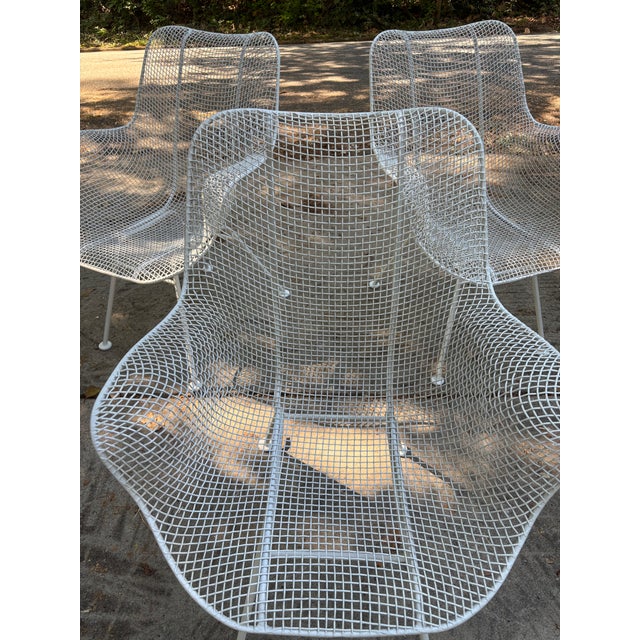 Metal Mid 20th Century Russell Woodard Sculptura Arm Chairs - Set of 3, Attributed For Sale - Image 7 of 9
