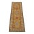 Kazak Runner 2’1” X 5’10” Green Wool Tribal Hand-Knotted Oriental Rug For Sale