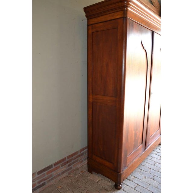 Antique Mahogany Wooden Gate Cabinet For Sale - Image 8 of 10