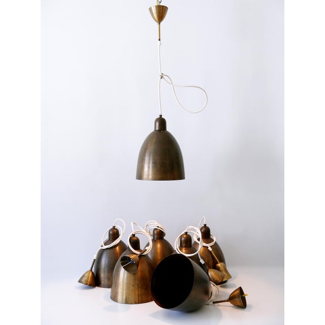 Mid-Century Modern Brass Church Pendant Lamps, Germany, 1950s For Sale - Image 11 of 18