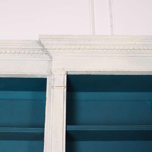 English Breakfront Library Bookcase, 1890s For Sale - Image 10 of 14