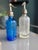 Small Blue Glass Seltzers Soda Syphons Bottles, 1890s, Set of 2 For Sale - Image 3 of 16