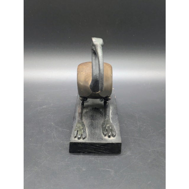 Traveling Man Treasures is selling this bronze & brass crouching Ibis sculpture designed in the classical Ancient Egyptian...