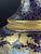Cobalt Blue Porcelain Vase with Gilt Figural Reserve in the style of Sèvres, Befos For Sale - Image 9 of 18