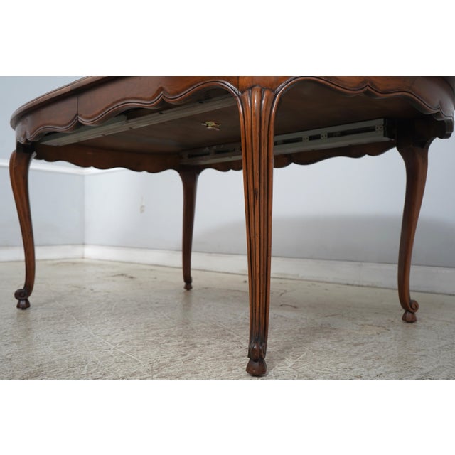 Baker French Walnut Dining Room Table For Sale In Philadelphia - Image 6 of 18