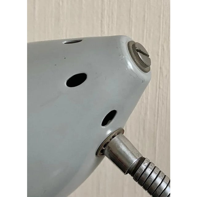 Metal Small Grey Desk Lamp by Herman Theodoor Busquet for Hala Zeist, 1960s For Sale - Image 7 of 13
