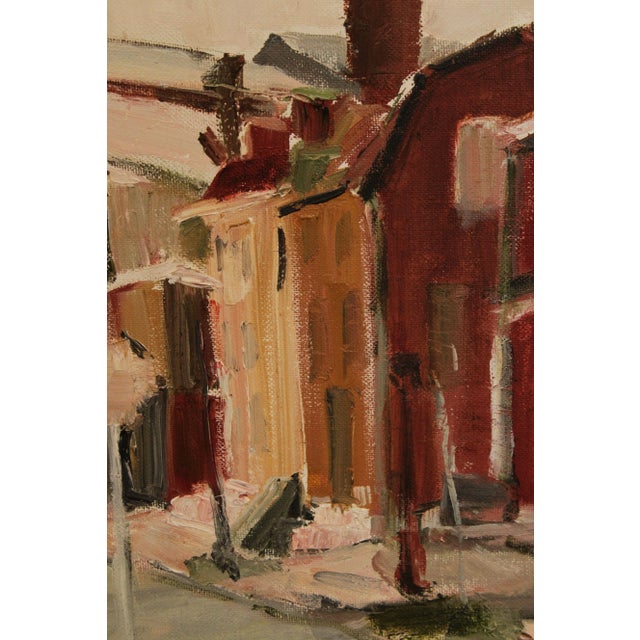 2000 - 2009 Christine Drake Original Oil Painting Street Scene For Sale - Image 5 of 13