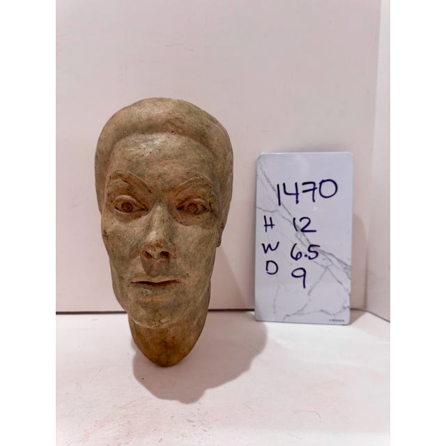 Larry Mohr Patinated Plaster Female Portrait Bust Sculpture Signed From Artist Estate For Sale - Image 10 of 10