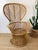 Vintage 1960s Rattan Italian Modern Peacock Chair Gio Ponti Style For Sale In Palm Springs - Image 6 of 12