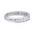 Tiffany & Co. Platinum Channel-Set 9 Stone Round Diamond .81ct Band Ring For Sale In New York - Image 6 of 9