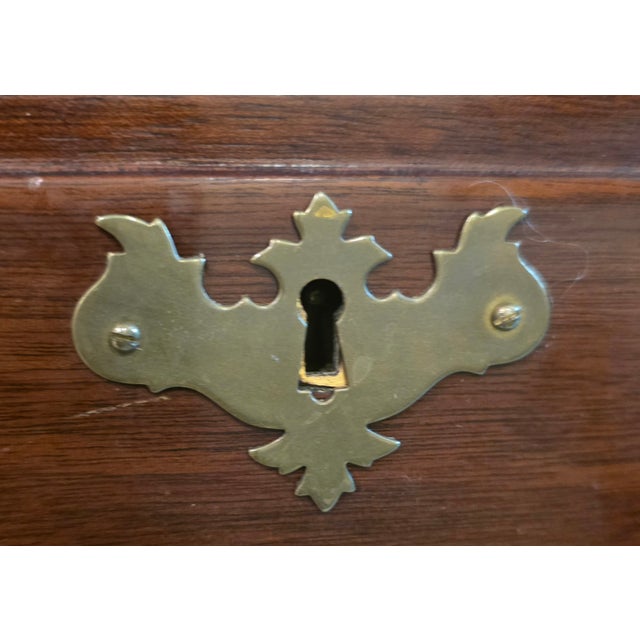 Antique Late 19th Century Colonial Revival Chippendale-Style Mahogany High Chest W/Raised Paneled Sides For Sale - Image 11 of 18
