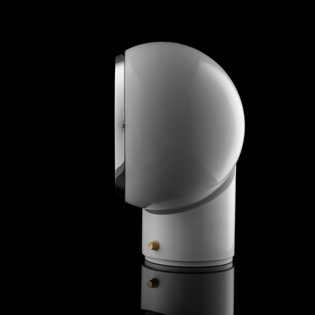 Zeus Table Lamp in White with Swiveling Lampshade by Cini Boeri for Gavina, Italy, 1970s For Sale - Image 15 of 18