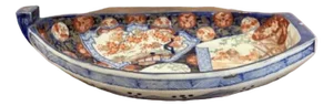 Japanese Imari Boat Shaped Dish, 1900s