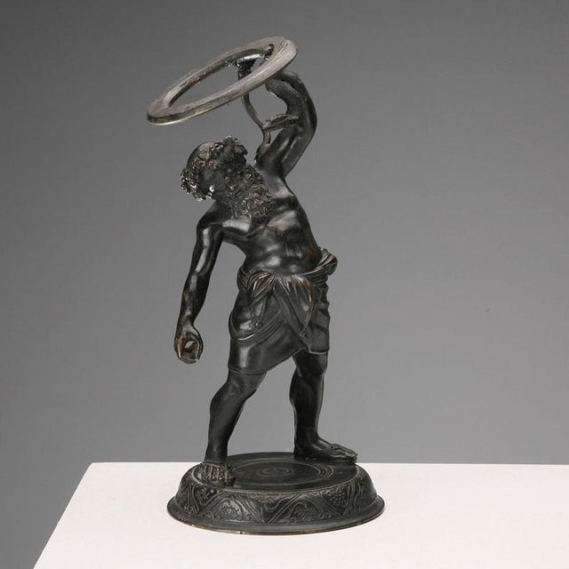 Pompeian Silenus in Bronze Copy Figurine For Sale - Image 10 of 10